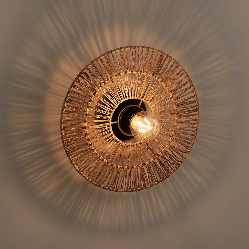 Wand- of plafondlamp, rond, diameter 30 cm, Yaku