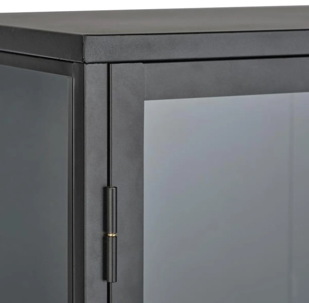 Zwarte Kast Op Hoge Poten - 90x40x160cm.