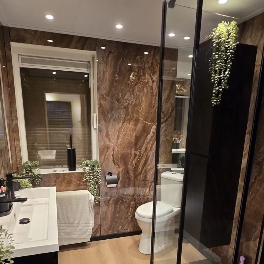 PVC Marmer Wandpaneel Onyx Koper 260x122x0,3cm