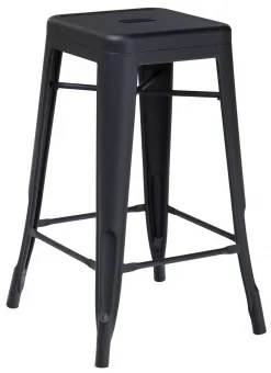 Stapelaar Hoge Kruk In Staal Lix Matzwart & ↑75 Cm - Sklum