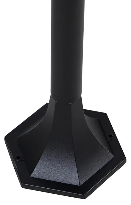 Staande buitenlantaarn zwart 120 cm IP44 - New Orleans