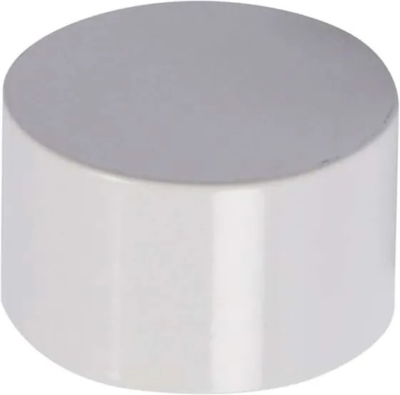Gordijnroede knop Cap 20 mm - hoogglans wit (2 stuks) - Leen Bakker