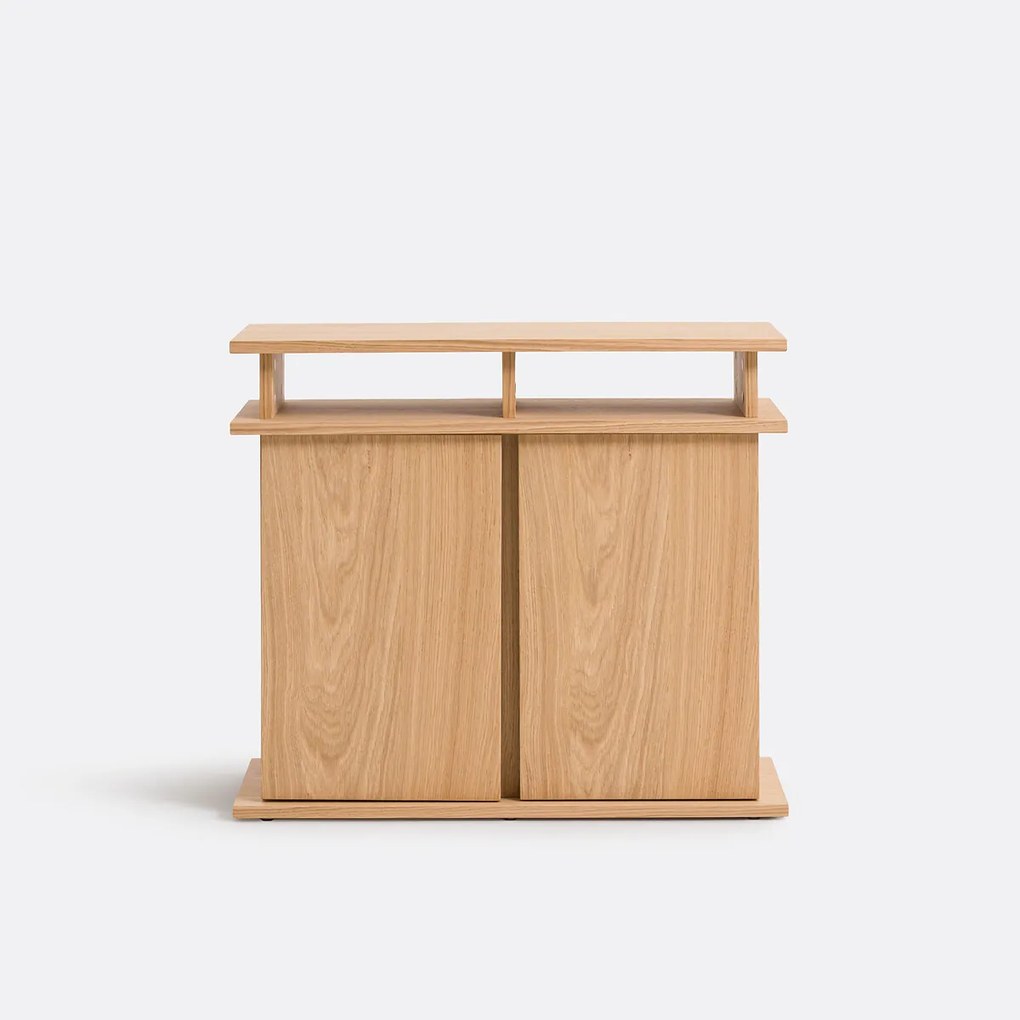 Laag dressoir met eikenfineer, ABAC