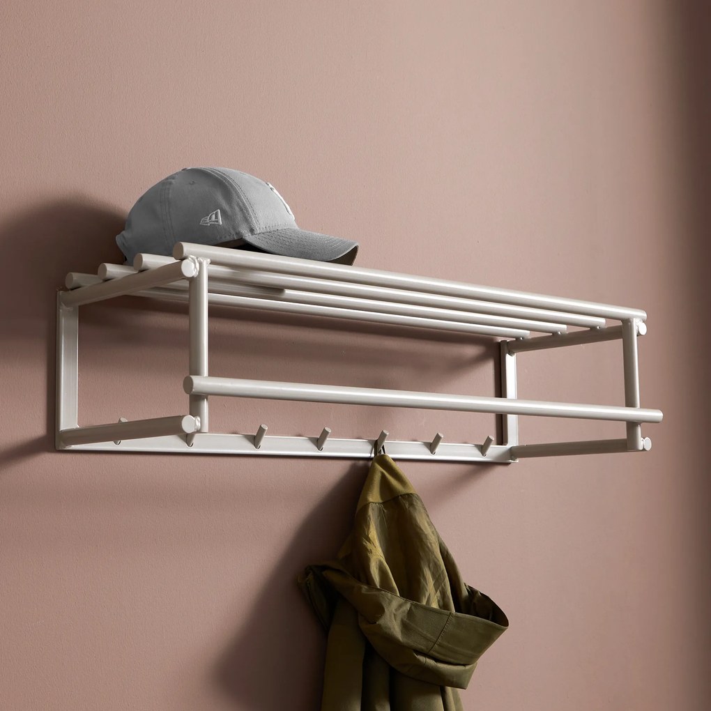 Beige Kapstok Met Hoedenplank