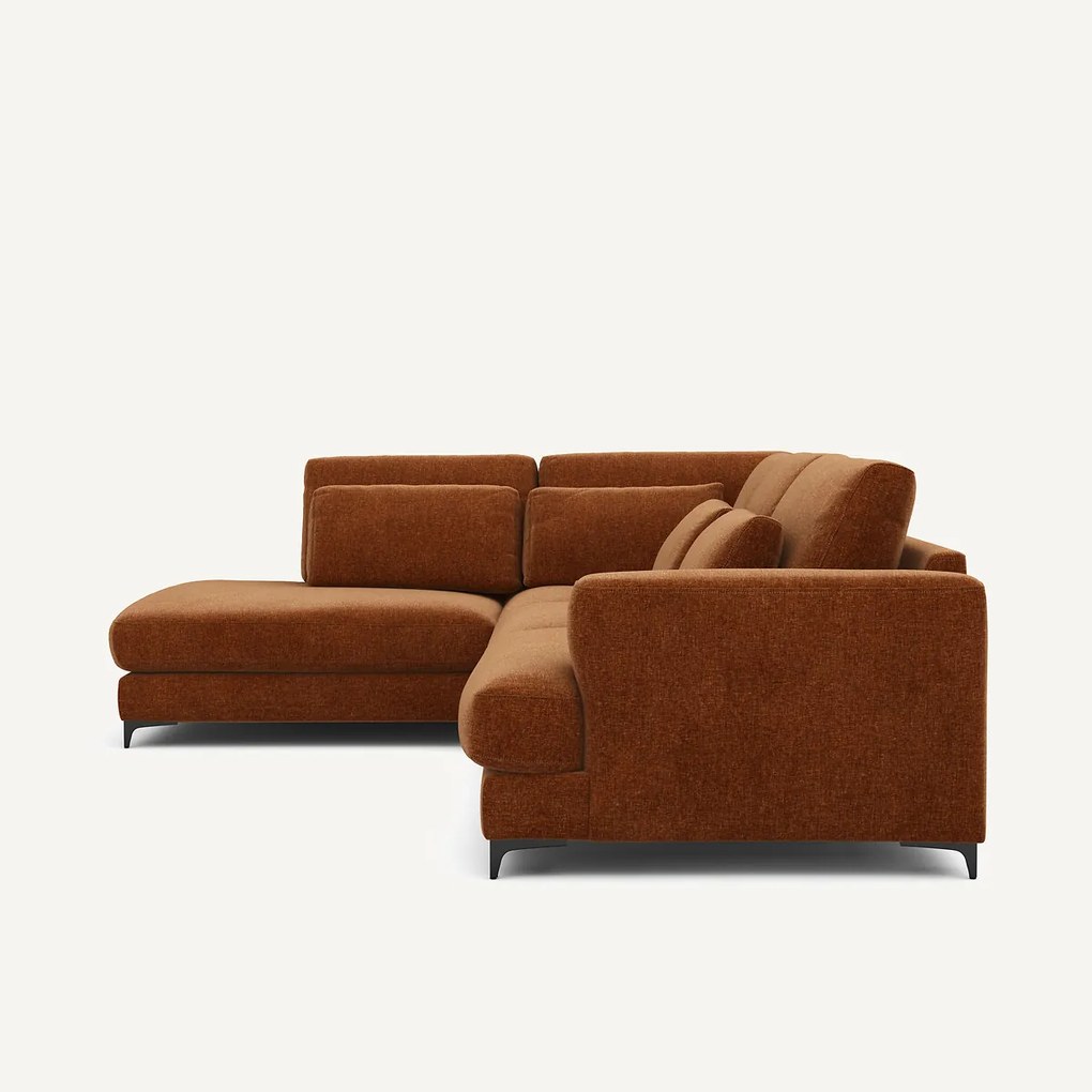 Hoekslaapbank links fluweel chenille, Marsile