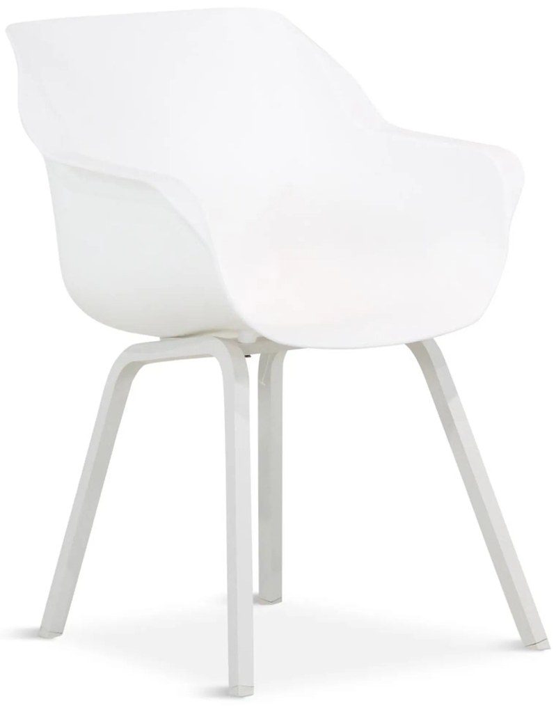 Tuinset 4 personen 100 cm Kunststof Wit Hartman Sophie