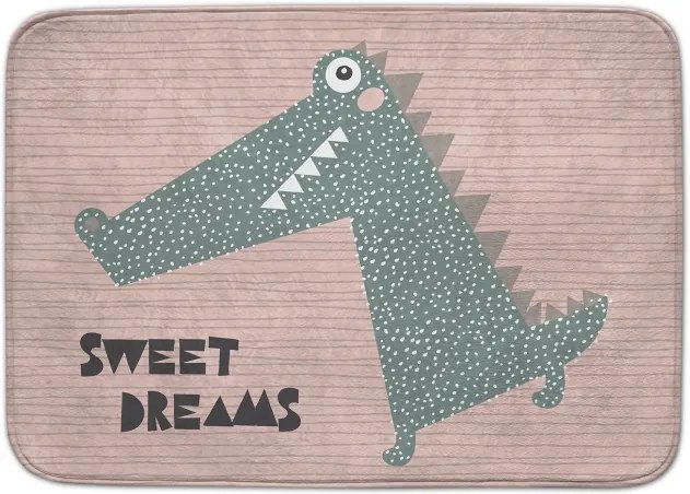 Vloerkleed "sweet dreams" krokodil 100 x 150 cm