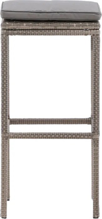 The Outsider Barkruk Noud - Grijs Wicker - 75cm - The Outsider