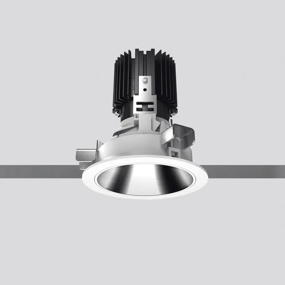 Artemide Architectural -   Plafondlamp spots Everything Aluminium / Zwart  Aluminium