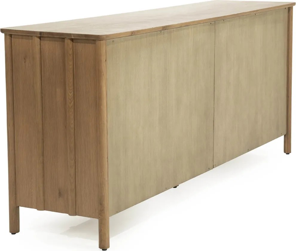 Modern Dressoir Eikenhout Bruin - 183x47x80cm.