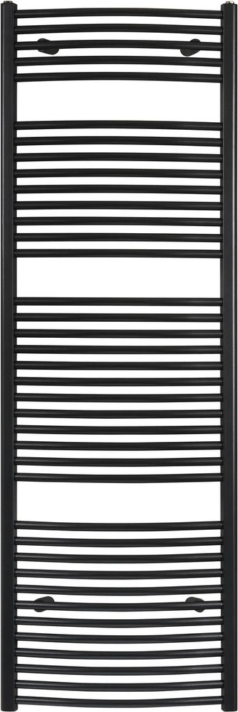 Ben Samos handdoekradiator licht gebogen 1224W 60x177,5cm mat antraciet