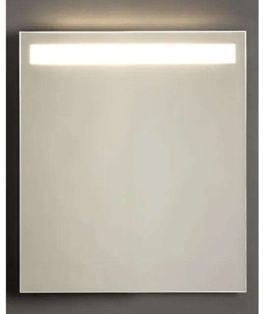 Adema Squared 2.0 badkamerspiegel 60x70cm met bovenverlichting LED met sensor schakelaar SW10-60