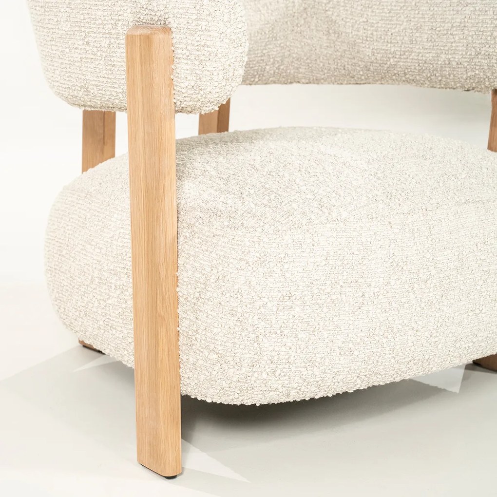 Armleuningstoel Boucle Beige