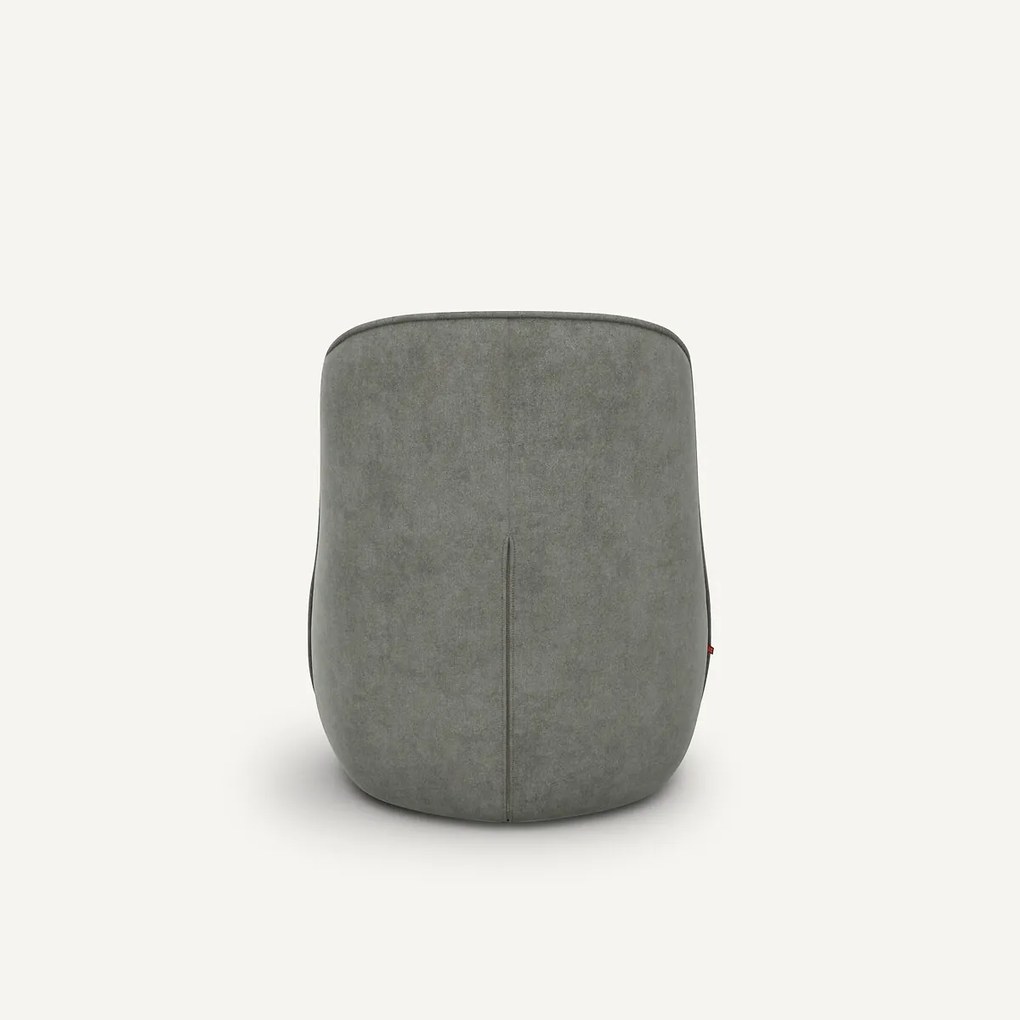 Draaifauteuil in stonewashed fluweel, Rosebury