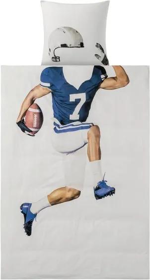 Kinder dekbedovertrek 140 x 200 cm American Football-speler
