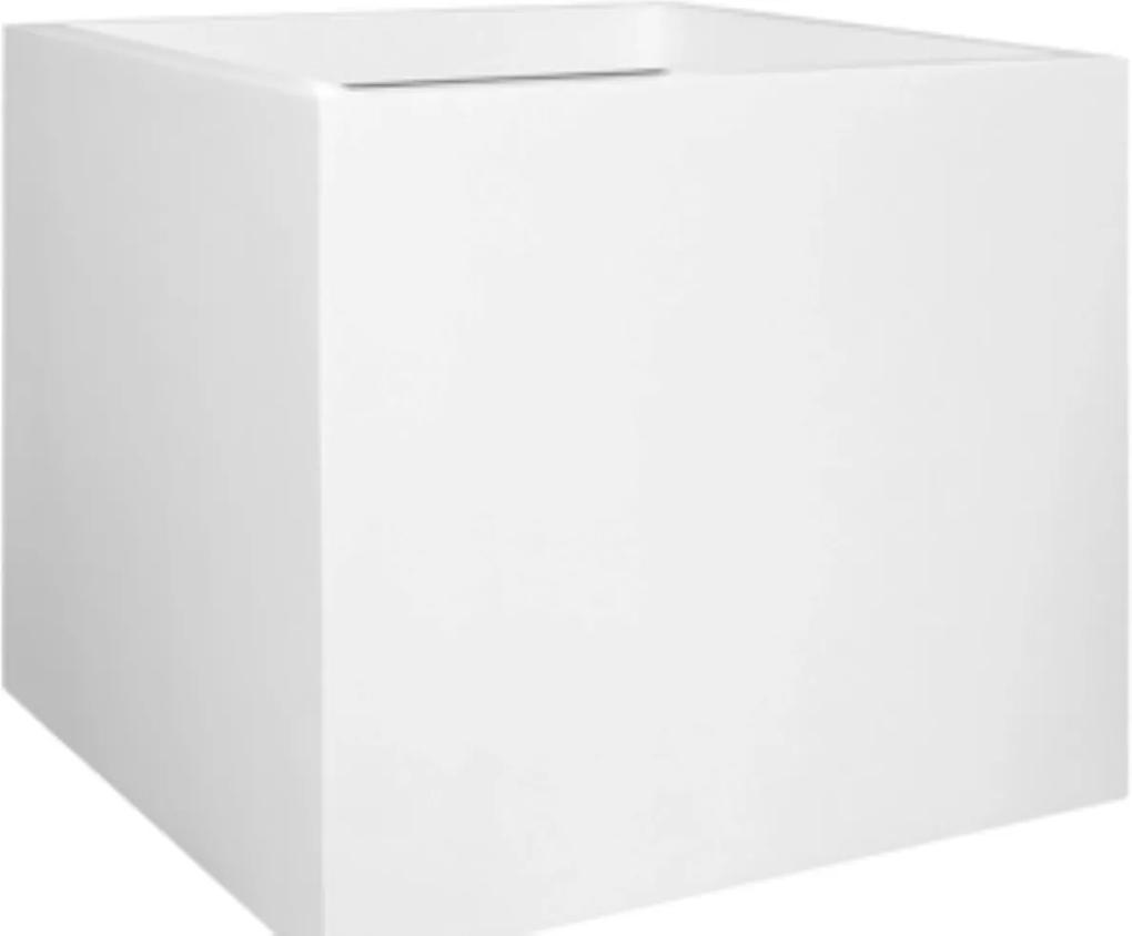 Bloempot Jumbo xl essential 110x110x92 cm matte white vierkant