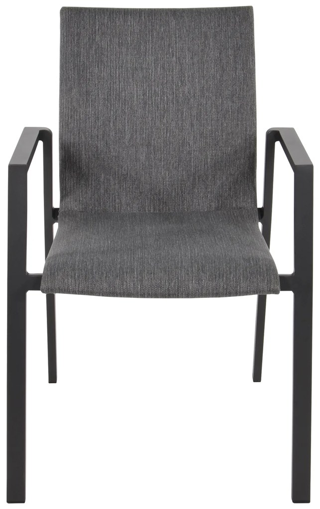 Lesli Living  Tuinstoel Stapelbaar - Fardau Negro - Antraciet - Lesli Living