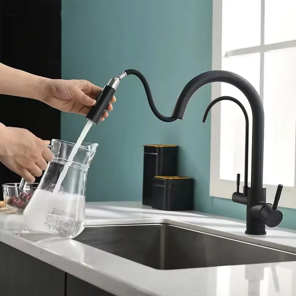 Keukenkraan Rea Eco Fresh Black