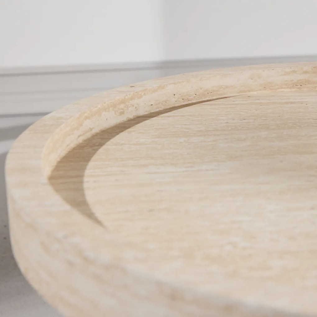 Salontafel Met Travertin-look - 60 X 120cm.