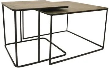 Messing Iron Salontafel Set van 2