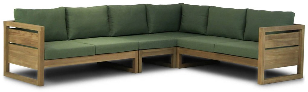 Hoek loungeset 6 personen Teak Old teak greywash  Garden Collections Richmond