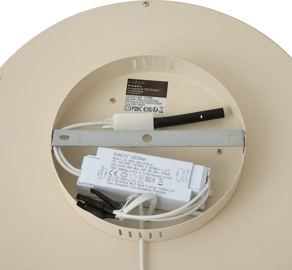 Moderne plafondlamp wit incl. LED 3-way switch - Frini