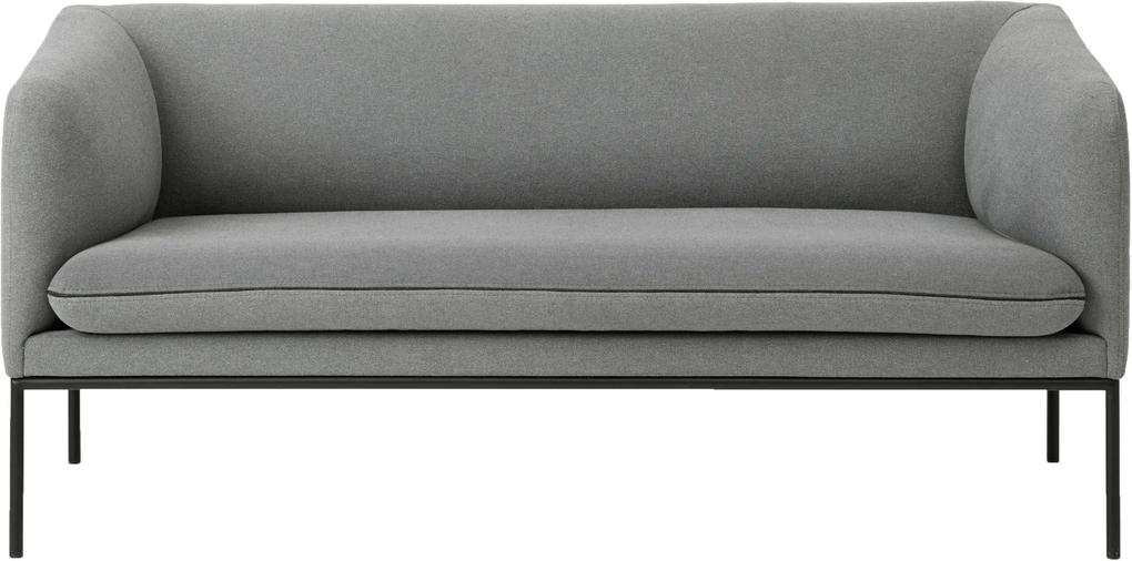 Ferm Living Turn Sofa Bank Wool 2-zits Lichtgrijs