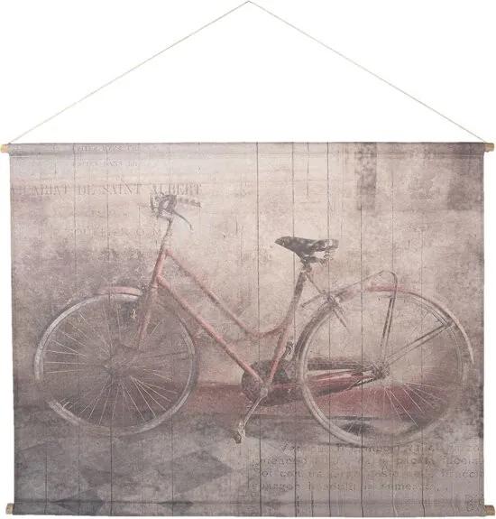 Wandkaart fiets 124*95*3 cm Multi 5WK0026