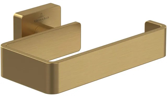 Villeroy & Boch Elements - Striking Toiletrolhouder zonder deksel - 135 x 93 x 45 mm - Brushed Gold (goud) TVA15201400076