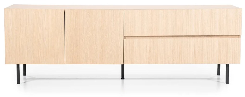 Eleonora Thomas Modern Tv-meubel Licht Eikenhout 170 Cm - 170x42x55cm.