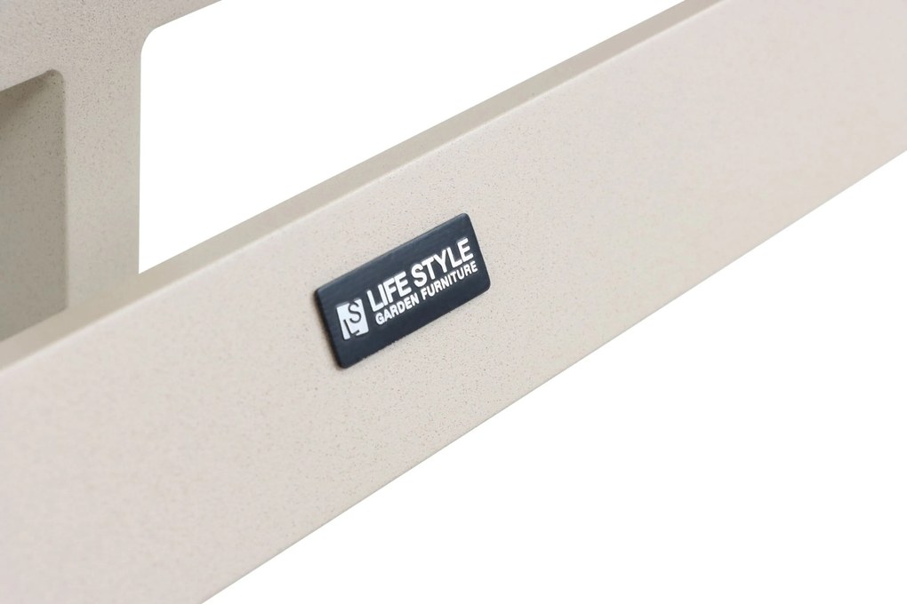 Bistroset 2 personen  Aluminium Taupe Lifestyle Garden Furniture Albelli