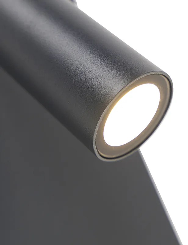 Moderne buiten wandlamp grijs IP54 incl. LED - Simon Modern IP54 Buitenverlichting