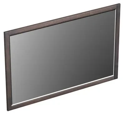 Forzalaqua Gela 2.0 spiegel 120x80cm Rechthoek zonder verlichting met frame Massief Eiken Charcoal 8072180