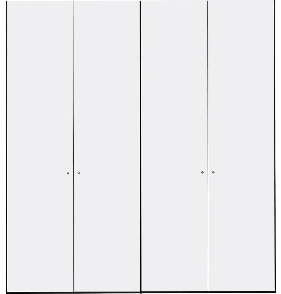 Goossens Kledingkast Easy Storage Ddk, Kledingkast 203 cm breed, 220 cm hoog, 4x draaideur