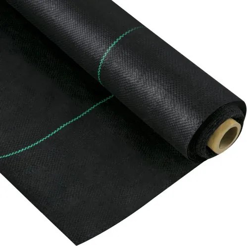 VEVOR 0,9 x 15,2 m onkruidbestrijdingsdoek, tuinvlies, 5 oz geweven onkruidbestrijdingsdoek, hoge permeabiliteit, geschikt voor bloemperken, geotextieldoek voor onderlaag, polyethyleen grondbedekking