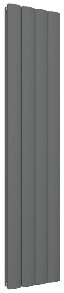 Eastbrook Guardia verticale aluminium radiator 180x37,5cm Antraciet 1824 watt