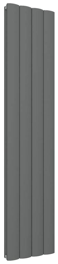 Eastbrook Guardia verticale aluminium radiator 180x37,5cm Antraciet 1824 watt