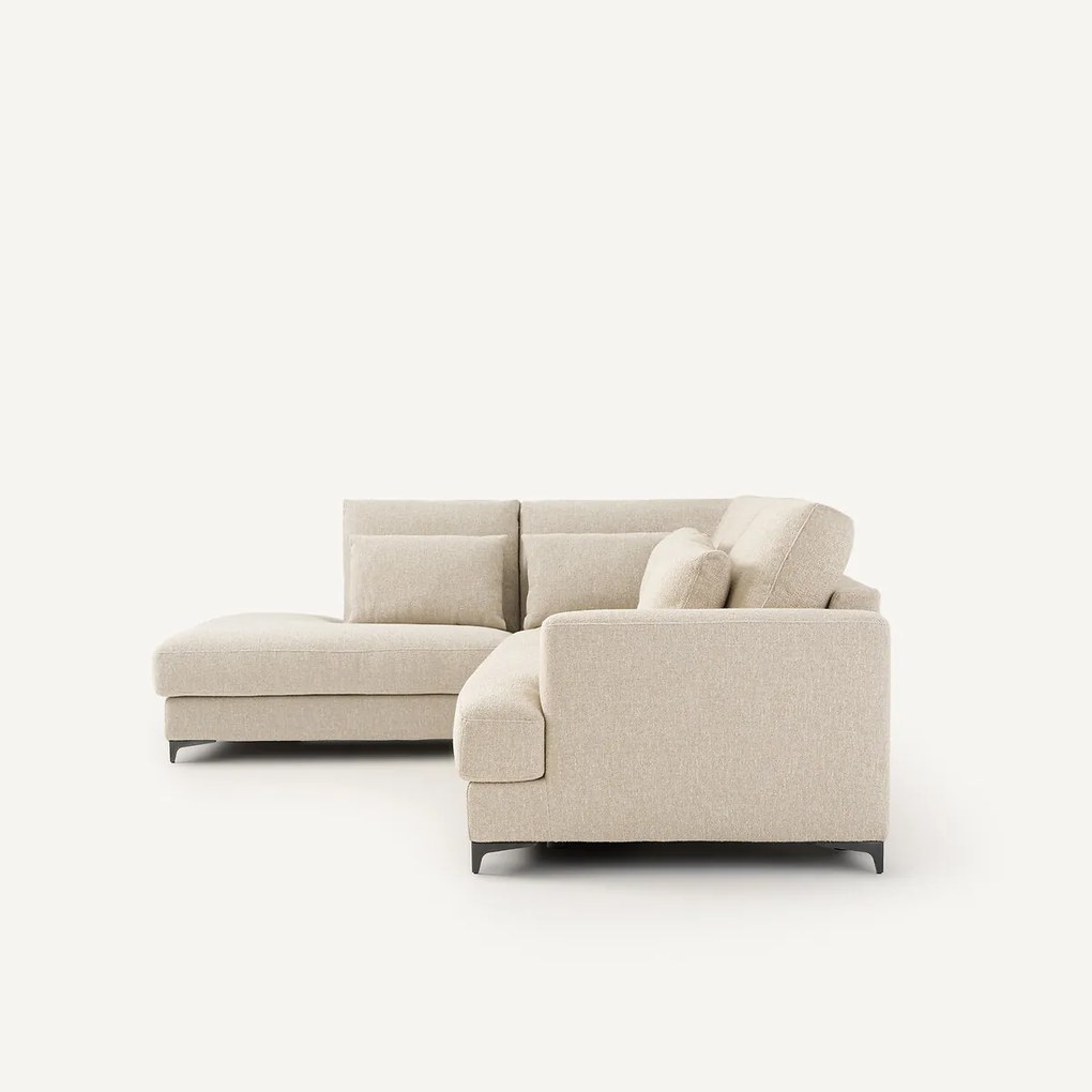 Hoekslaapbank links badstof, Marsile