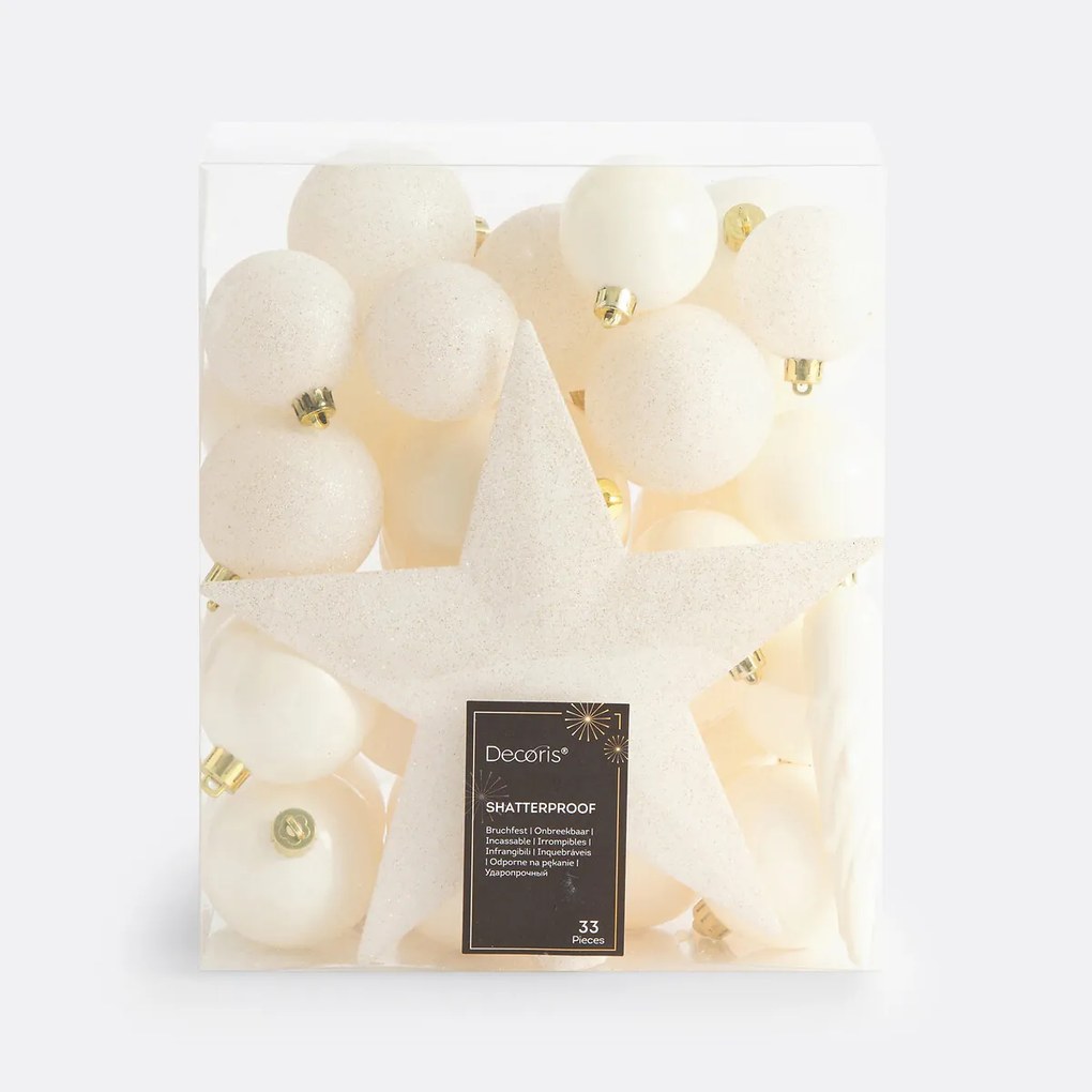 Doos van 33 Kerstballen Caspar