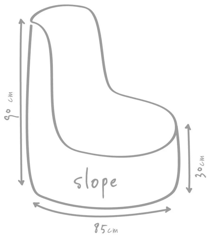 Zitzak Slope Plus Outdoor - antraciet