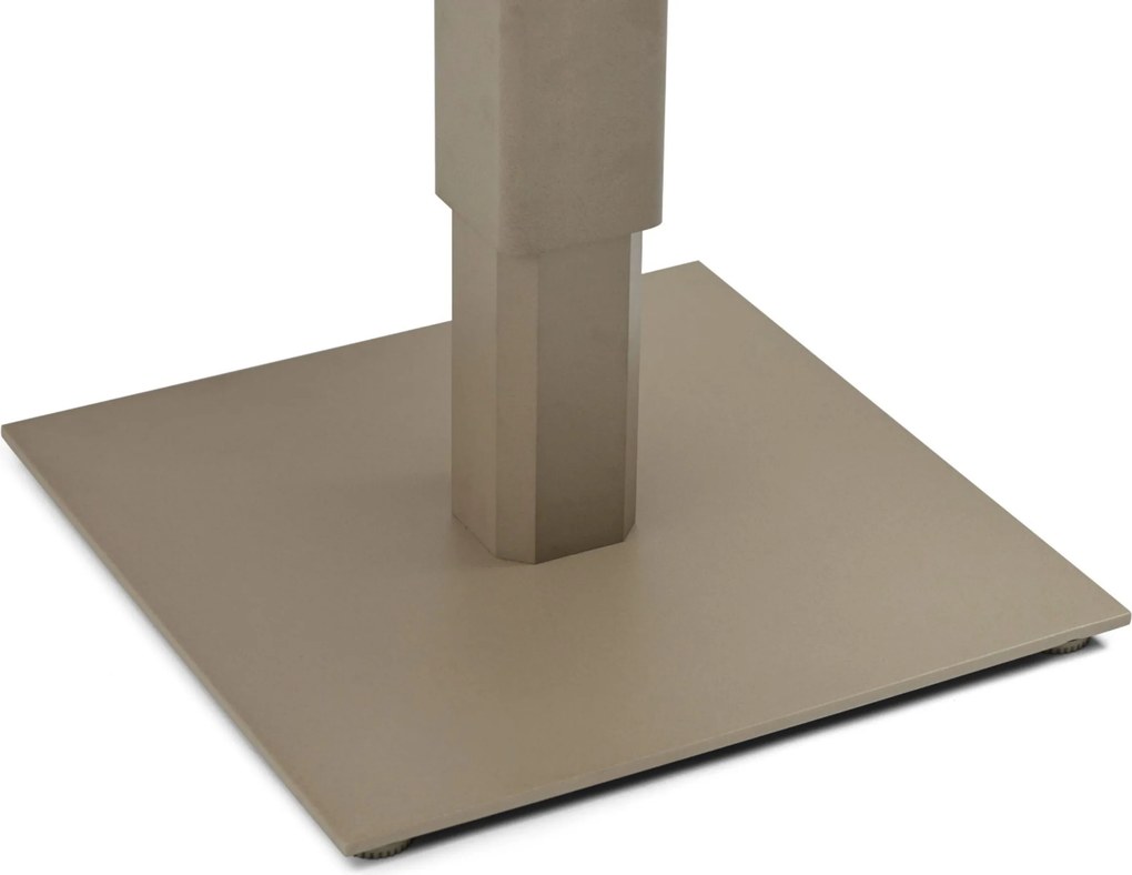 Tuintafel vierkant 90 x 90 cm Zand/Beige Tivano in hoogte verstelbare