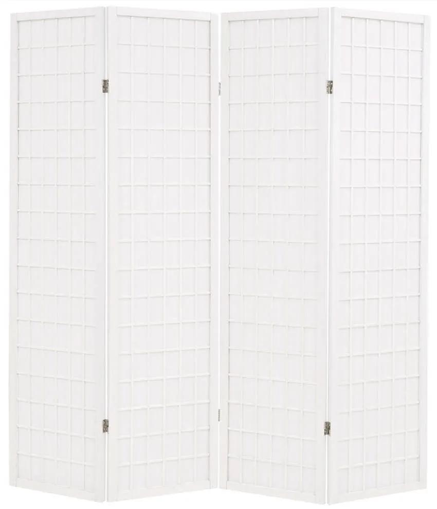 Fine Asianliving Japans Kamerscherm B180xH180cm 4 Panelen Shoji Rijstpapier Wit