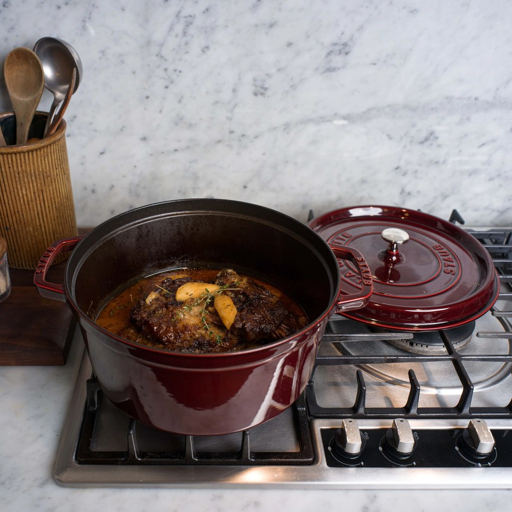 Staub La Cocotte Cocotte 26 cm / 5,25 l, Rond, Grenadine rood - La Cocotte - Staub