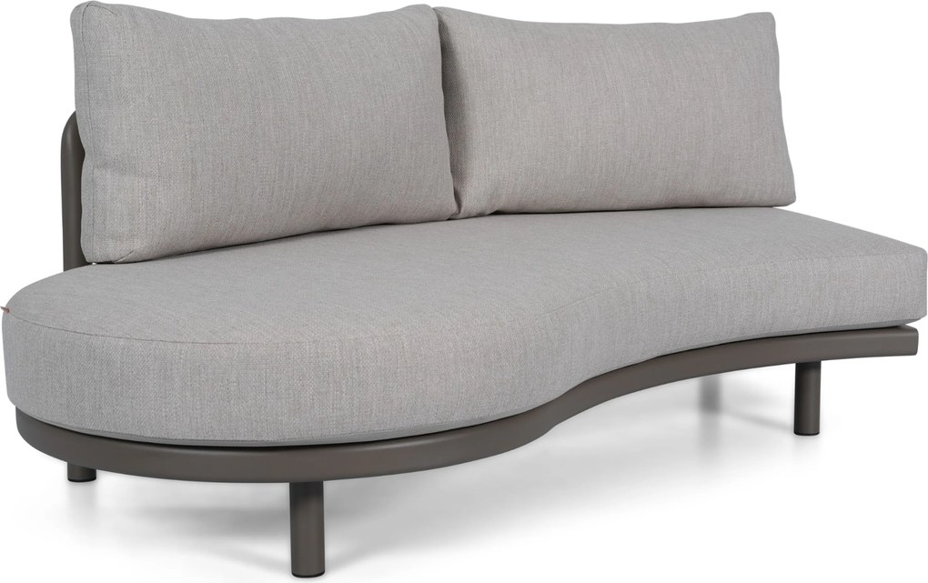 Hoek loungeset 4 personen Aluminium Taupe  Santika Furniture Santika