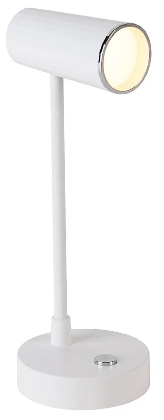 Tafellamp wit incl. LED 3-staps dimbaar oplaadbaar - Telescoop Modern Binnenverlichting Lamp