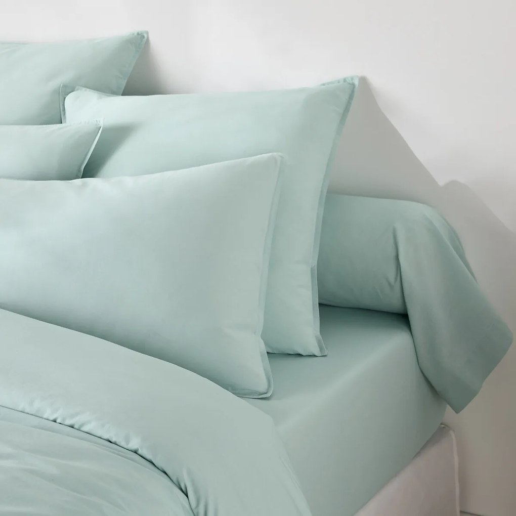 Effen bolstersloop in gewassen katoen, Scenario