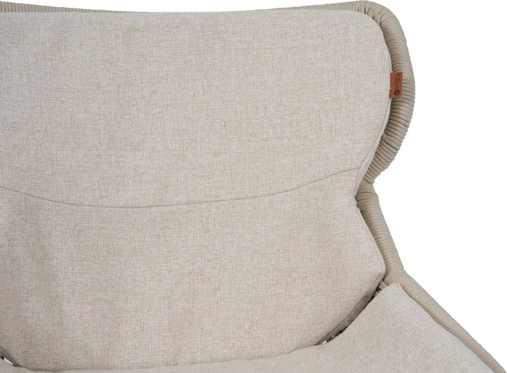 Tuinset 6 personen 240 cm Rope Taupe Santika Furniture Santika
