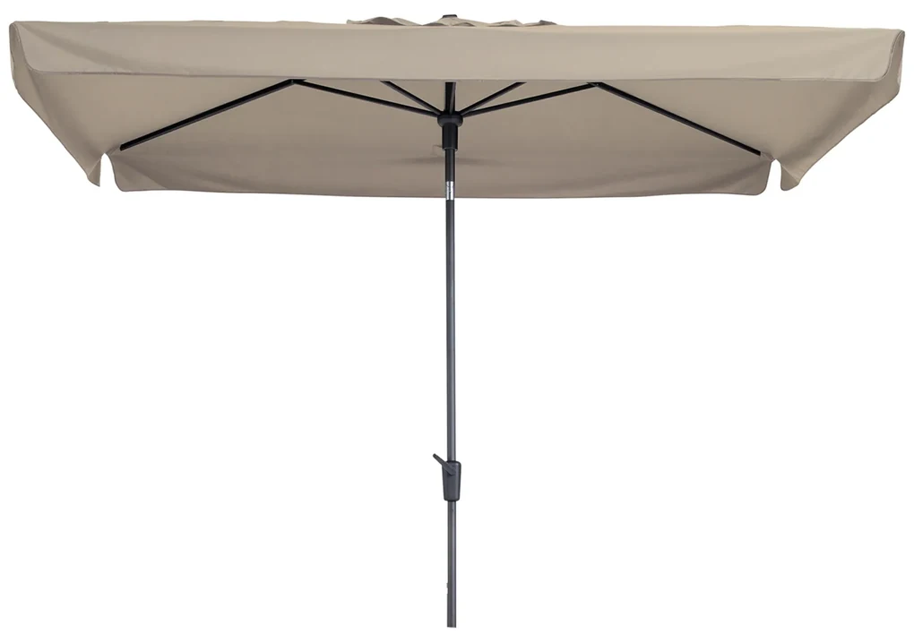Madison stokparasol Delos luxe Ecru 200x300 cm.