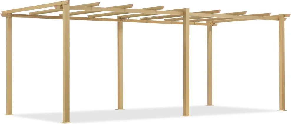 Barbados 3 x 6 m houten tuinpunt metalen terras pergola frame