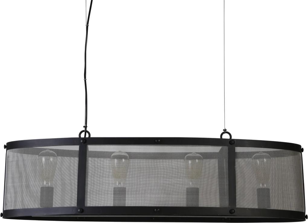 Hanglamp LANCELOT - Zwart Metaal - XL